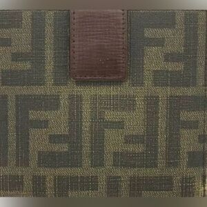 FENDI Zucca PVC Leather Bifold Wallet